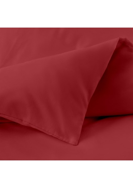 Organik Pamuk Akfil Nevresim Takımı Çift Kişilik 200X220 cm Kırmzı modelleri