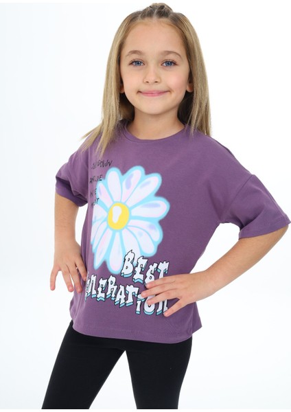 Kız Çocuk Baskılı Tişört