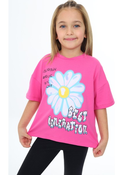 Kız Çocuk Baskılı Tişört