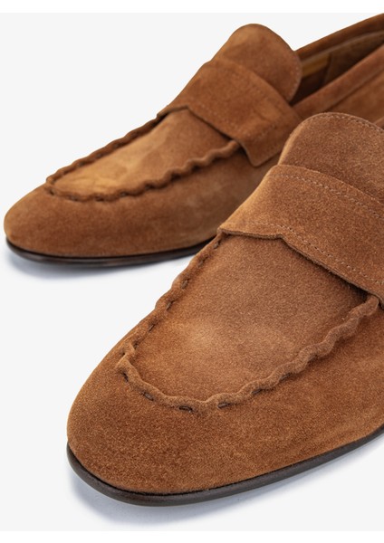 Thonas Erkek Tarçın Süet Deri Loafer Ayakkabı 537 3320 Erk Ayk Y24