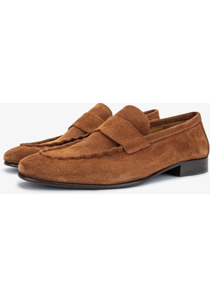 Thonas Erkek Tarçın Süet Deri Loafer Ayakkabı 537 3320 Erk Ayk Y24