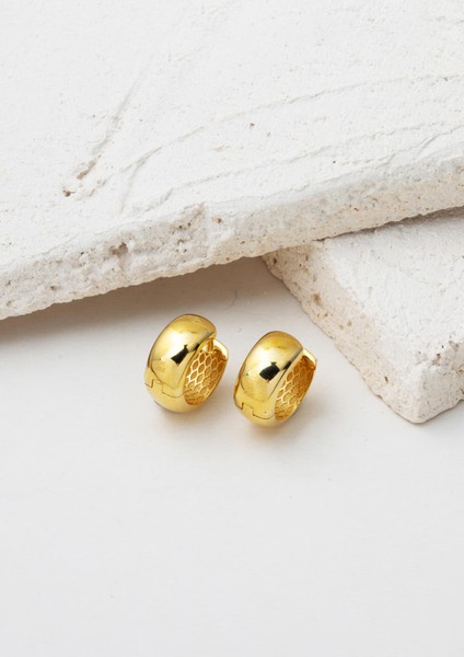 1,5 Cm. Çaplı Kalın Altın Halka Küpe 14 Ayar fiyatları