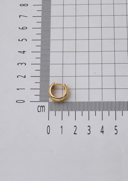 1,5 Cm. Çaplı Kalın Altın Halka Küpe 14 Ayar fırsatları