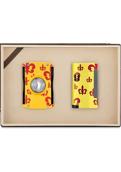 Limitli Seri Monte Cristo Çakmak Kesici Sarı Ikili Puro Seti