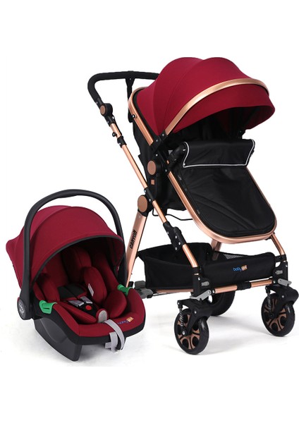 Canyon Travel Sistem V2 Bebek Arabası Puset Kırmızı