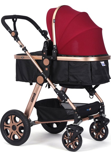 Canyon Travel Sistem V2 Bebek Arabası Puset Kırmızı