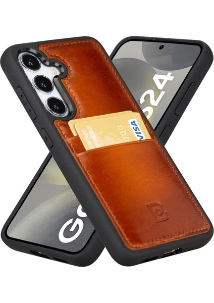 Samsung Galaxy S24 Uyumlu Deri Arka Kapak Fxcp RST2EF