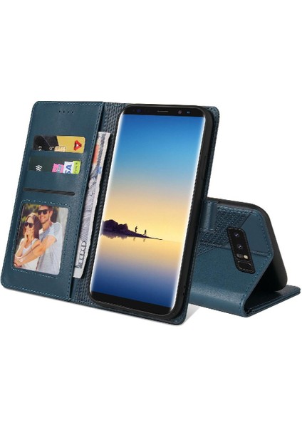 Samsung Galaxy Not 8 Için Flip Case Darbeye Üç Kart Yuvaları 4 Köşe (Yurt Dışından)
