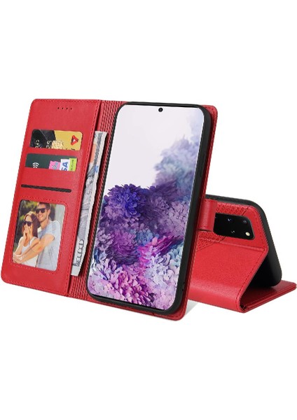 Samsung Galaxy S20 Artı Kickstand Üç Kart Yuvaları Premium Için Flip Case (Yurt Dışından)
