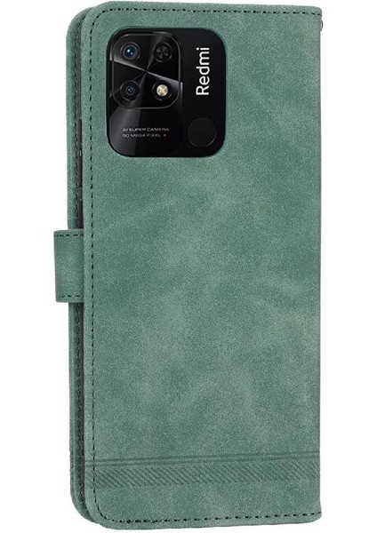 Xiaomi Redmi 10C Bileklik Kart Yuvaları Nakit Cep Premium Için Flip Case (Yurt Dışından)