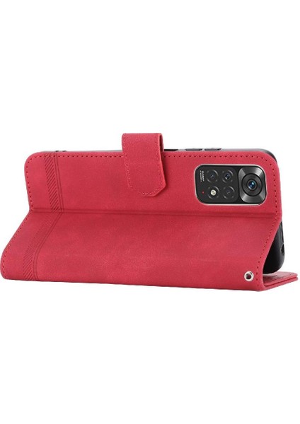 Xiaomi Redmi Not 11 Için Flip Case 5g Bileklik Kart Yuvaları Premium Nakit (Yurt Dışından)