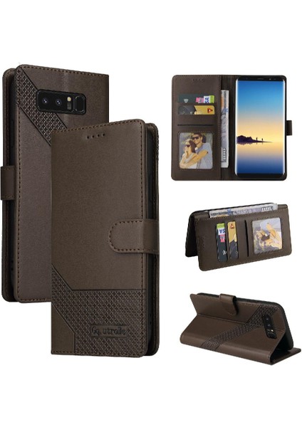Samsung Galaxy Not 8 Için Flip Case Darbeye Üç Kart Yuvaları 4 Köşe (Yurt Dışından)