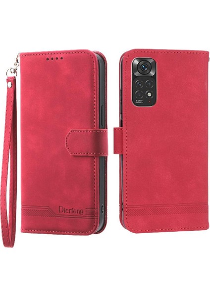 Xiaomi Redmi Not 11 Için Flip Case 5g Bileklik Kart Yuvaları Premium Nakit (Yurt Dışından)