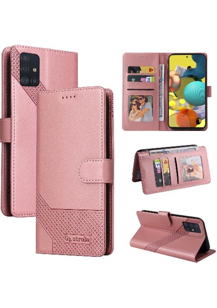 Samsung Galaxy A51 Kickstand Premium Deri 4 Köşe Için Flip Case (Yurt Dışından) indirimleri