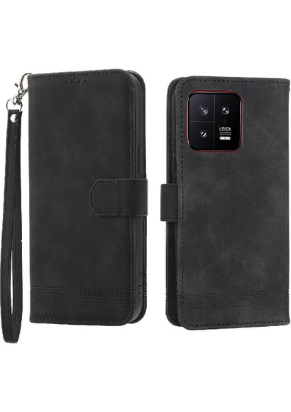 Xiaomi 13 Bileklik Nakit Cep Kartı Yuvaları Manyetik Kapatma Için Flip Case (Yurt Dışından) modelleri