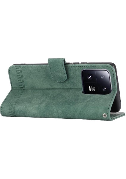Xiaomi 13 Pro Premium Bileklik Manyetik Kapatma Kart Yuvaları Için Flip Case (Yurt Dışından)