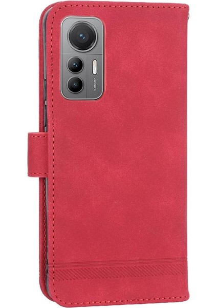 Xiaomi 12 Lite Için Flip Case Kart Yuvaları Nakit Cep Bileklik Manyetik (Yurt Dışından)