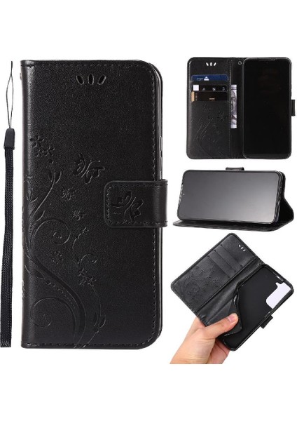 Samsung Galaxy S22 Artı 5g Için Filp Durumda Kart Tutucu Bilek Kayışı Kickstand (Yurt Dışından)