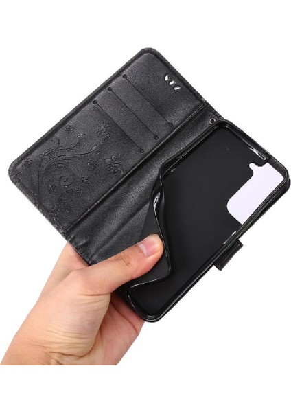 Samsung Galaxy S22 Artı 5g Için Filp Durumda Kart Tutucu Bilek Kayışı Kickstand (Yurt Dışından)