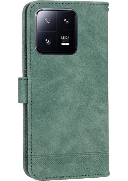 Xiaomi 13 Pro Premium Bileklik Manyetik Kapatma Kart Yuvaları Için Flip Case (Yurt Dışından)