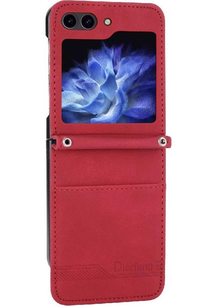 Samsung Galaxy Z Flip 5 Için Flip Case Bileklik Kart Yuvaları Manyetik Nakit (Yurt Dışından) fiyatları