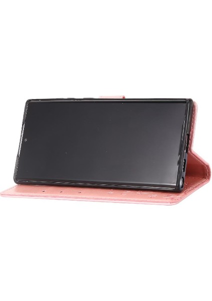 Samsung Galaxy S24 Ultra Kart Tutucu Kickstand Pu Deri Için Filp Durumda (Yurt Dışından)