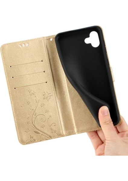 Samsung Galaxy A04E Pu Deri Kart Tutucu Manyetik Kapatma Için Filp Durumda (Yurt Dışından) modelleri