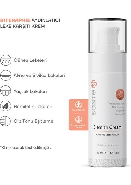 Santeplus Biteraphie Leke Kremi 50 ml