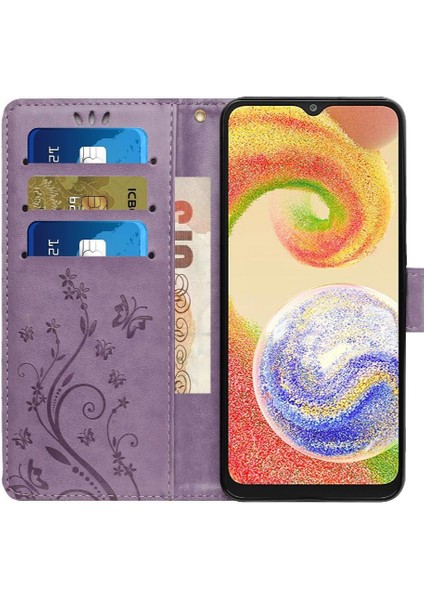 Samsung Galaxy A04E Pu Deri Kart Tutucu Manyetik Kapatma Için Filp Durumda (Yurt Dışından) modelleri