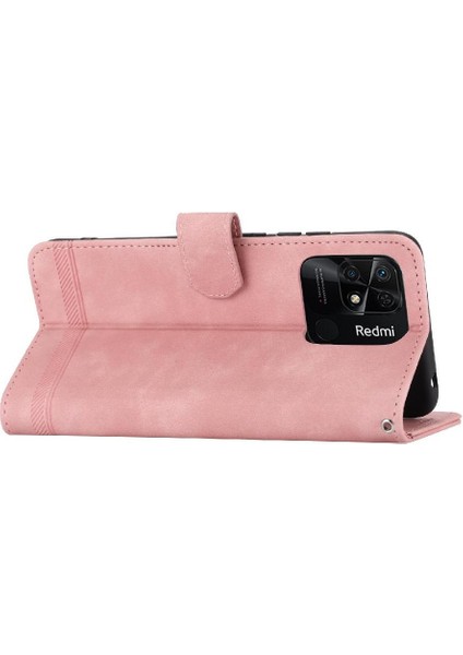 Xiaomi Redmi 10C Bileklik Kart Yuvaları Nakit Cep Premium Için Flip Case (Yurt Dışından)
