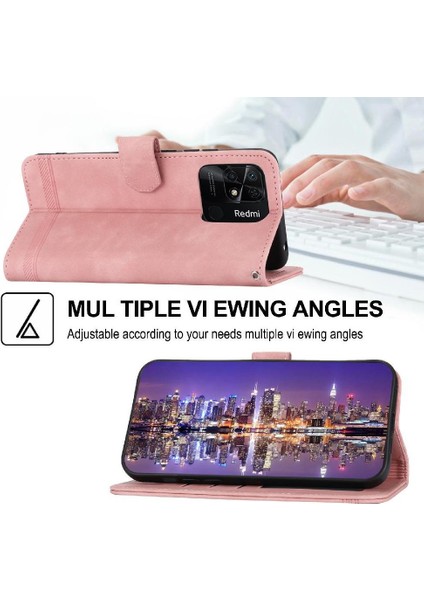 Xiaomi Redmi 10C Bileklik Kart Yuvaları Nakit Cep Premium Için Flip Case (Yurt Dışından)