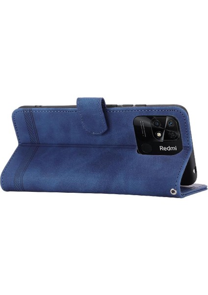 Xiaomi Redmi 10C Bileklik Kart Yuvaları Nakit Cep Premium Için Flip Case (Yurt Dışından)