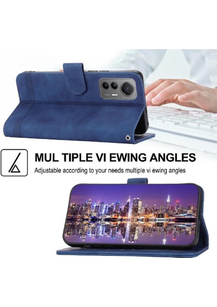 Xiaomi 12 Pro Manyetik Kapatma Bileklik Kart Yuvaları Premium Için Flip Case (Yurt Dışından)