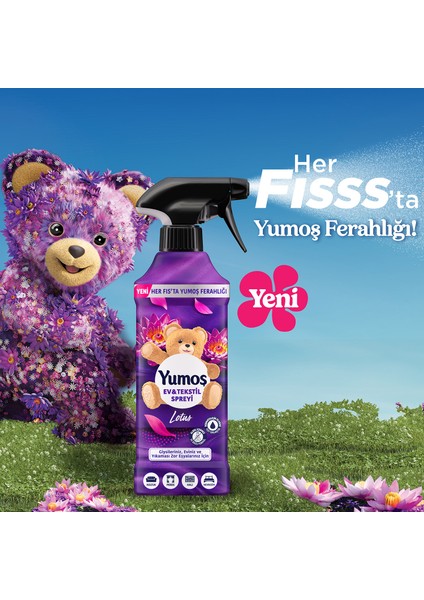 Ev Vetekstil Spreyi Lotus Yıkanması Zor Eşyalar Için 450 ml