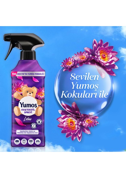 Ev Vetekstil Spreyi Lotus Yıkanması Zor Eşyalar Için 450 ml