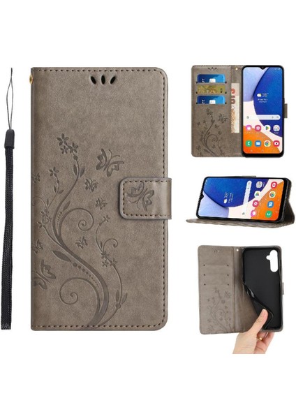 Samsung Galaxy A14 Için Filp Durumda 5g/4g Bilek Kayışı Pu Deri Kickstand (Yurt Dışından)