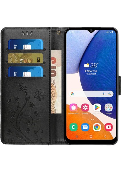 Samsung Galaxy Filp Kart Tutucu Için Kickstand Durumda Bilek Kayışı Pu (Yurt Dışından) modelleri