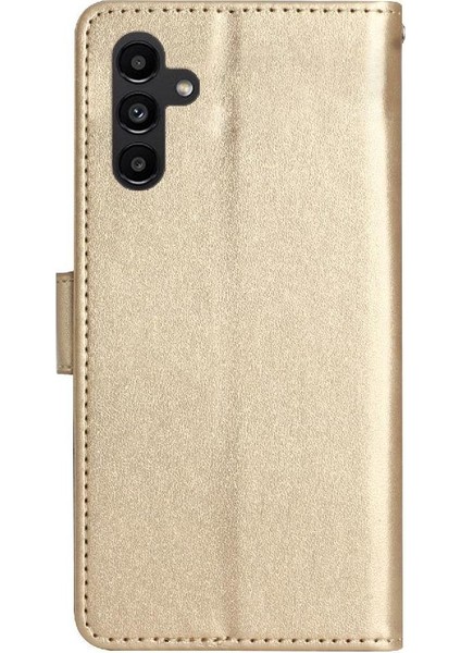 Samsung Galaxy A15 Için Filp Durumda 5g Pu Deri Kart Tutucu Kickstand Bilek (Yurt Dışından)