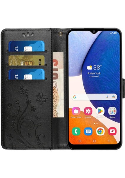 Samsung Galaxy A14 Için Filp Durumda 5g/4g Bilek Kayışı Pu Deri Kickstand (Yurt Dışından) modelleri