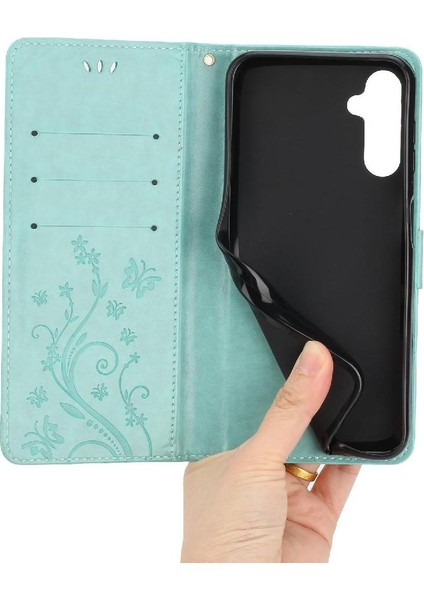 Samsung Galaxy A24 4g Pu Deri Kart Tutucu Kickstand Bilek Için Filp Durumda (Yurt Dışından)