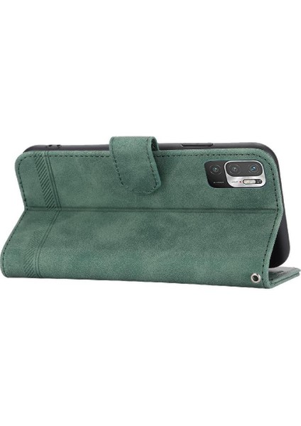 Xiaomi Redmi Not 10 Için Flip Case 4g Nakit Cep Bileklik Manyetik Kart (Yurt Dışından)