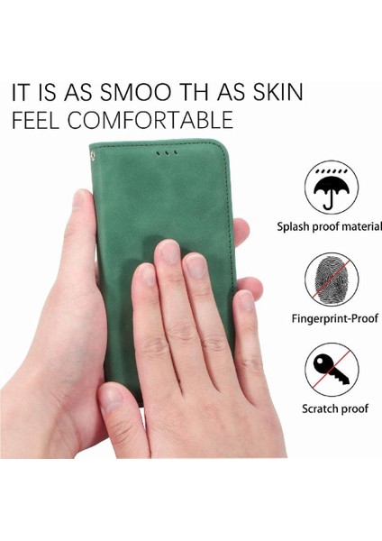 Infinix Not 40 Flip Kapak Için Flip Case Darbeye Cüzdan Basit Deri (Yurt Dışından)
