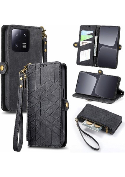 Xiaomi 13 Için Flip Case Darbeye Kapak Kılıf Basit Cüzdan (Yurt Dışından)
