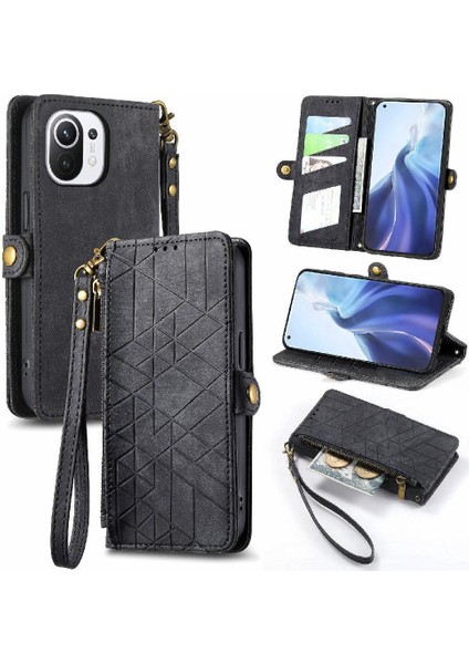 Xiaomi 11 Için Flip Case Cüzdan Kılıf Darbeye Basit Iş (Yurt Dışından)