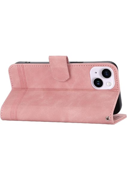 IPhone 14 Için Flip Case Artı Premium Kart Yuvaları Manyetik Kapatma Nakit (Yurt Dışından)