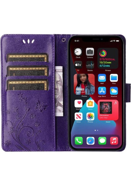 IPhone 15 Için Filp Durumda Pro Manyetik Kapatma Kart Tutucu Pu Deri Bilek (Yurt Dışından) fırsatları