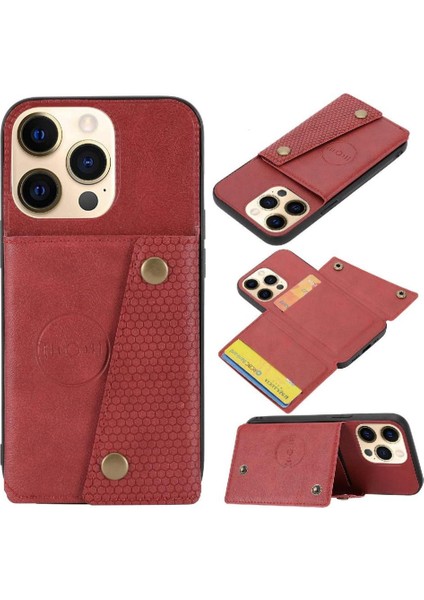 Cüzdan Kılıf IPhone 13 Kart Tutucu Buit Demir Cüzdan Kılıf Darbeye (Yurt Dışından) fırsatları