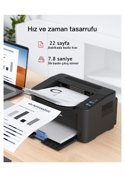 P2500W Yazıcı Wi-Fi Mono Lazer Yazıcı ( Opsiyonel Dolum İmkanı )