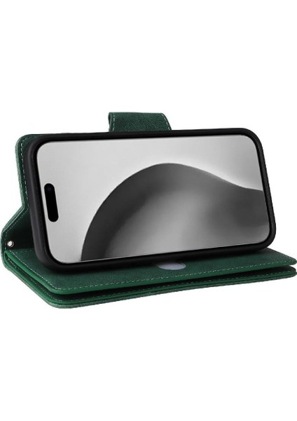 El Kayışı Kart Tutucu ile IPhone 16 Pro Max Manyetik Deri Kılıf (Yurt Dışından) modelleri