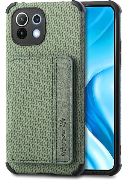 Xiaomi 11 Için Kılıf Standı Fonksiyonu Rfıd Engelleme Manyetik Kart Tutucu (Yurt Dışından) fiyatları